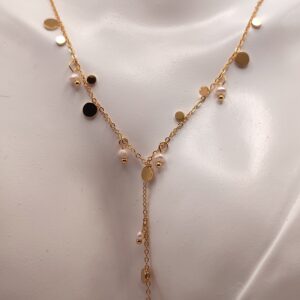 Collier Gabrielle - Acier doré