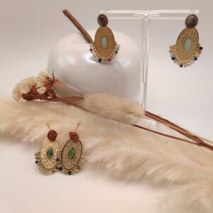 Boucle d'oreille Ambre
