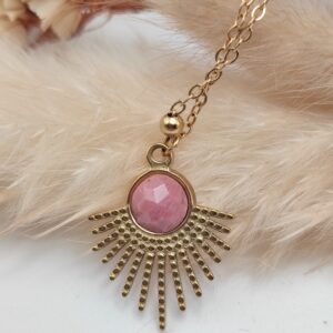 Collier Maya - Rhodonite