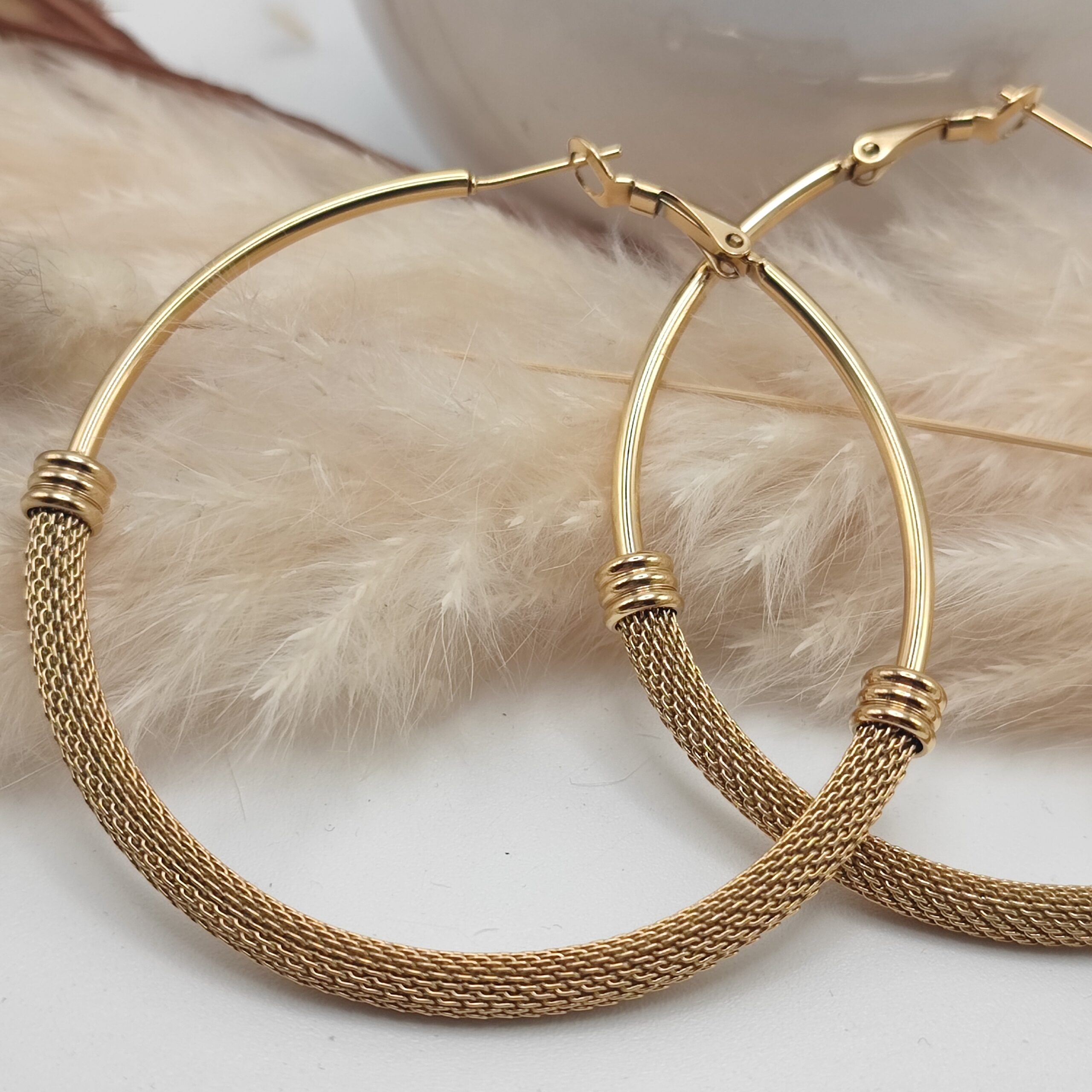 Boucles d'oreilles créoles Clémence – Image 2