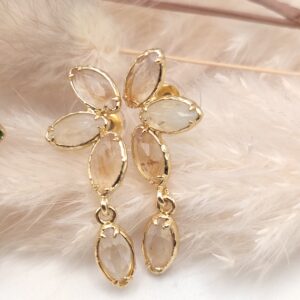 Boucles d'oreilles Léanne - Citrine