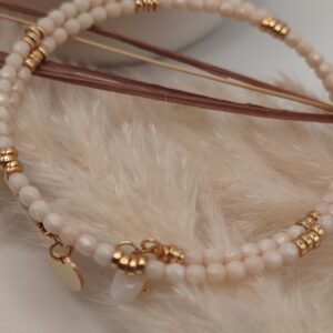 Bracelet Bohème fin - Beige
